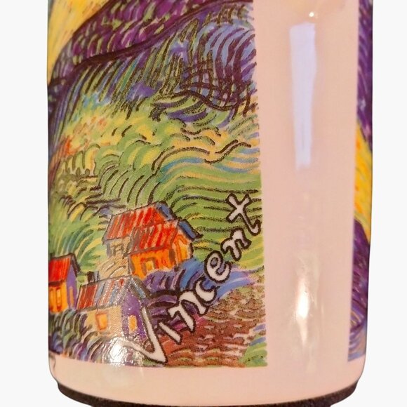 Chaleur Van Gogh Starry Night 12 Oz Ceramic Travel Mug Lid - Picture 8 of 15